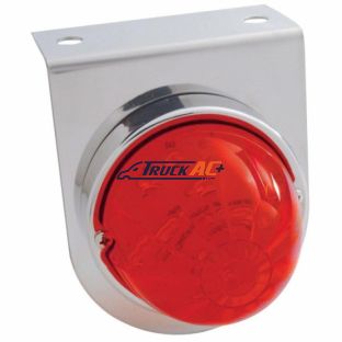 Stainless Light Bracket With 17 LED Dual Function Watermelon Lights - Red LED/Red Lens - United Pacific 39787