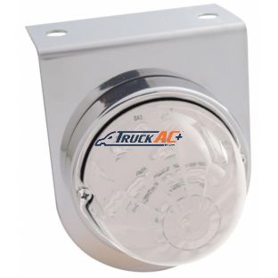 Stainless Light Bracket With 17 LED Dual Function Watermelon Lights - Red LED/Clear Lens - United Pacific 39789