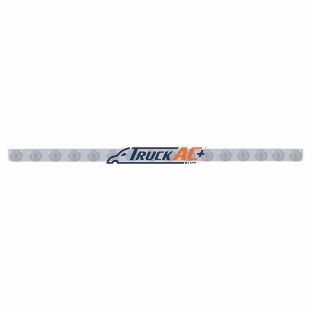 79-1/2" Stainless Bumper Light Bracket With 16X 9 LED 2" Lights & Bezels - Amber LED/Clear Lens - United Pacific 62837