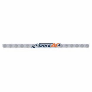 79-1/2" SS Bumper Light Bracket With 16X 7 LED 2" Reflector Lights & Bezels -Red LED/Clear Lens - United Pacific 62847