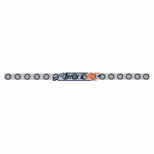 79-1/2" SS Bumper Light Bracket With 16X 7 LED 2" Reflector Light -Amber LED/Clear Lens - United Pacific 62945