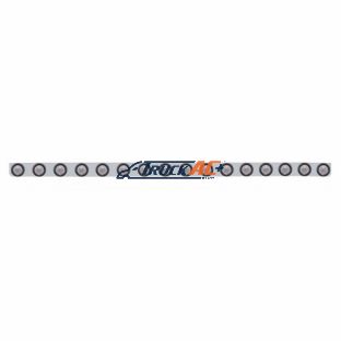 79-1/2" SS Bumper Light Bracket With 16X 9 LED 2" Beehive Light -Amber LED/Clear Lens - United Pacific 62949