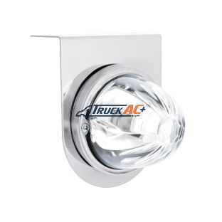 UltraBurst Glass Watermelon Light With Stainless Steel Light Bracket Kit-White LED/Clear Lens - United Pacific 35055