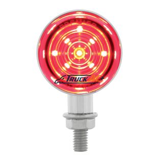 9 LED Dual Function Mini Bullet Light - Red LED/Red Lens - United Pacific 36860