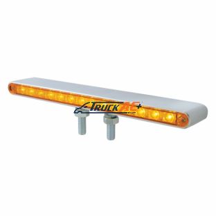 28 LED 12" Double Face Light Bar - Amber LED/Amber Lens - United Pacific 37470