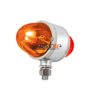 UltraBurst Chrome Double Face Glass Watermelon Light-Amber & Red LED/Amber & Red Lens - United Pacific 35080