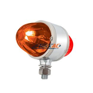 UltraBurst Chrome Double Face Glass Watermelon Light-Amber & Red LED/Dark Amber & Red Lens - United Pacific 35085