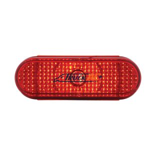 Oval Crystal Light (Stop, Turn & Tail) - Red Lens - United Pacific 33539B