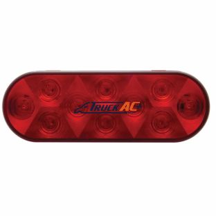10 LED Oval Light (Stop, Turn & Tail) - Red LED/Red Lens - United Pacific 36771B