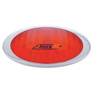 40 LED Oval Phantom III Light (Stop, Turn & Tail) - Red LED/Red Lens - United Pacific 38215