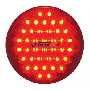 40 LED 4" Round Light (Stop, Turn & Tail) - Red LED/Red Lens - United Pacific 38780