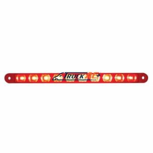10 LED 9" Light Bar (Stop, Turn & Tail) - Red LED/Red Lens - United Pacific 38943B