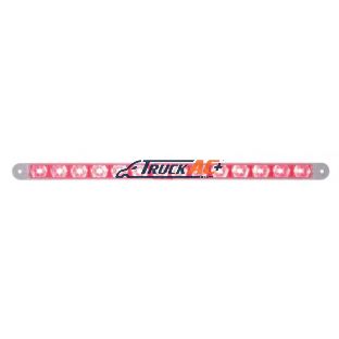 14 LED 12" Light Bar (Stop, Turn & Tail) - Red LED/Clear Lens - United Pacific 38949B