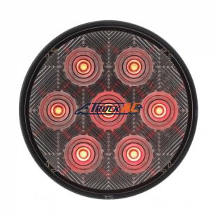 7 LED 4" Round Competition Series Light (Stop, Turn & Tail) - Red LED/Clear Lens - United Pacific 39118