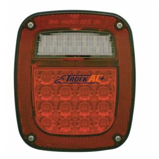 LED Reflector Universal Combination Tail Light With License Light - United Pacific 39354B