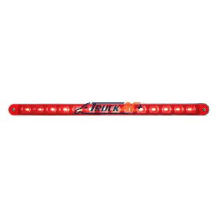 14 LED 12" Light Bar With Bezel (Stop, Turn & Tail) - Red LED/Red Lens - United Pacific 39607