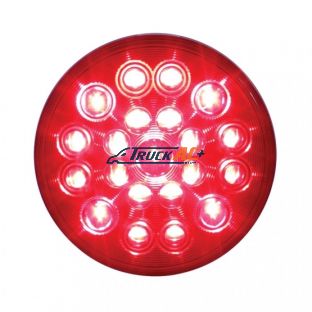 21 LED "Competition Series" 4" Round Light (Stop, Turn & Tail) - Red LED/Red Lens - United Pacific 39821