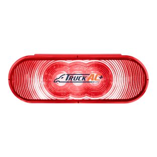 3 LED 6" Oval Light (Stop, Turn, & Tail)- Red LED/Red Lens - United Pacific 38067B