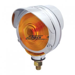 Double Face Turn Signal Light With Visor - Amber & Red Lens - United Pacific 33106