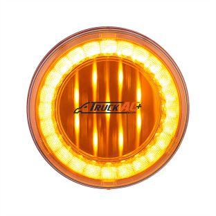 33 LED 4" Round Lumos Light X-Series (Turn Signal) - Amber LED/Amber Lens - United Pacific 36091