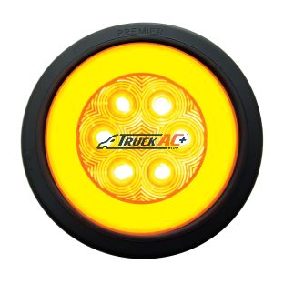 21 LED 4" GloLight Bar Kit (Turn Signal) - Amber LED/Amber Lens - United Pacific 37133BAK