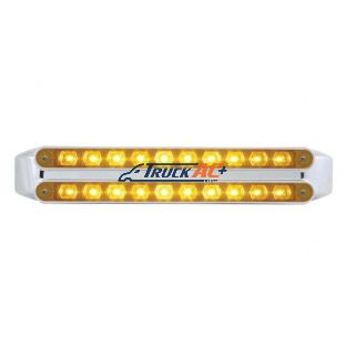 Dual 10 LED 9" Turn Signal Light Bars - Amber LED/Amber Lens - United Pacific 37324