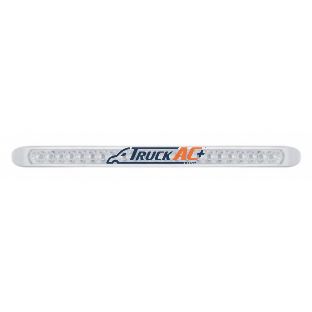 23 LED 17-1/4" Reflector Turn Signal Light Bar With Bezel - Amber LED/Clear Lens - United Pacific 37512