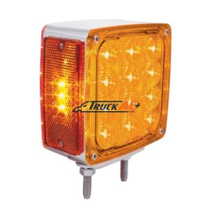27 LED Double Face Turn Signal Light (Passenger) - Amber & Red LED/Amber & Red Lens - United Pacific 37579