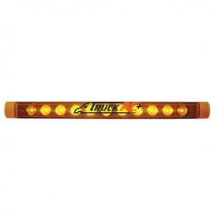 11 LED 17" Turn Signal Light Bar - Amber LED/Amber Lens - United Pacific 38463B