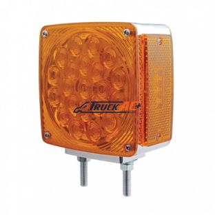 45 LED Double Stud Double Face Turn Signal Light - Amber LED/Amber Lens - United Pacific 38710