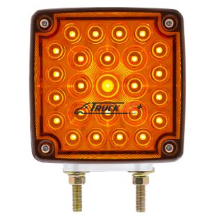 52 LED Double Stud Double Face Turn Signal Light (Passenger) - Amber & Red LED/Amber & Red Lens - United Pacific 38757