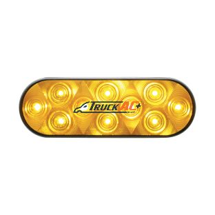 10 LED 6" Oval Turn Signal Light - Amber LED/Amber Lens - United Pacific 38775