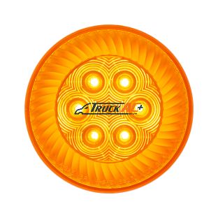 16 LED 4" Round Turbine Light (Turn Signal) - Amber LED/Amber Lens - United Pacific 39215