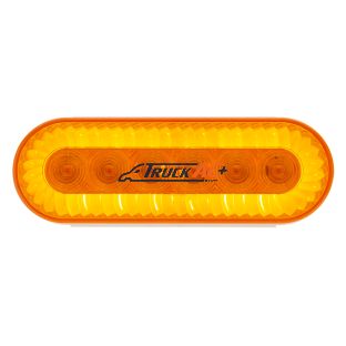 20 LED 6" Oval Turbine Light (Turn Signal) - Amber LED/Amber Lens - United Pacific 39219