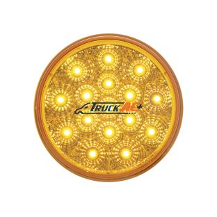 16 LED 4" Reflector Turn Signal Light - Amber LED/Amber Lens - United Pacific 39343