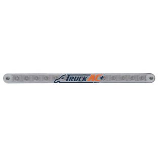 14 LED 12" Turn Signal Light Bar With Bezel - Amber LED/Clear Lens - United Pacific 39608