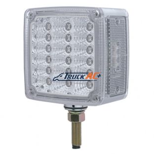 39 LED Reflector Double Face Turn Signal Light (Driver) - Amber & Red LED/Clear Lens - United Pacific 39682