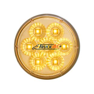 7 LED 4" Reflector Turn Signal Light - Amber LED/Clear Lens - United Pacific 39974