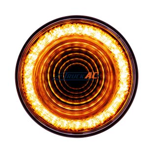 24 LED 4" Mirage Light (Turn Signal) - Amber LED/Clear Lens - United Pacific 36655