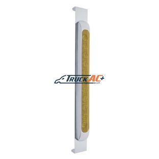 Mirror Bracket With 11 LED 17" Light Bar & Bezel - Amber LED/Amber Lens - United Pacific 31475