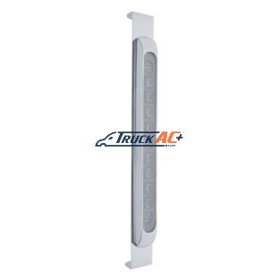 Mirror Bracket With 11 LED 17" Light Bar & Bezel - Amber LED/Clear Lens - United Pacific 31476