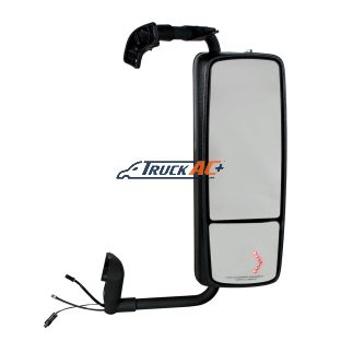 82715319 Chrome Mirror Assembly With LED Turn Signal For 2012-2017 Volvo VNL - Passenger - United Pacific 42826