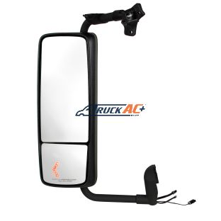 Black Mirror Assembly With LED Turn Signal For 2012 - 2017 Volvo VNL - Driver - United Pacific 42848