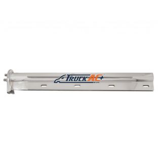 30" Chrome Light Duty Mud Flap Hangers (Open End Cap) - 1-1/8" Bolt Pattern (Pair) - United Pacific 10648