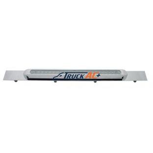 Chrome Top Mud Flap Plate With 23 SMD LED Light Bar & Bezel - Red LED/Clear Lens (Each) - United Pacific 37321