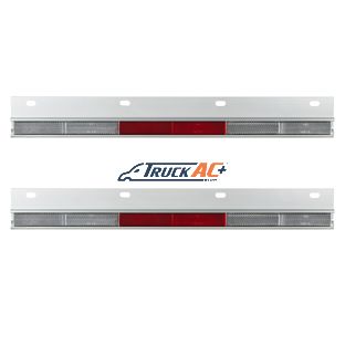 Straight Conspicuity Reflector Plate (Card of 2) - United Pacific 10601
