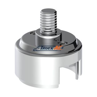 1/2"-13 Thread-On Shift Knob Mounting Adapter For Eaton Fuller Style 13/15/18 Shifter - Chrome - United Pacific 70589B