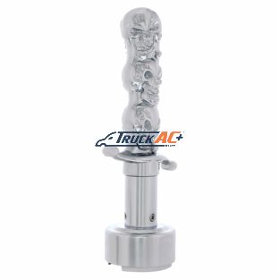 Skull Dagger Gearshift Knob With 13/15/18 Speed Adapter - Chrome - United Pacific 70696