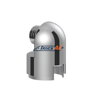 M30X3.5 Thread-On Gearshift Knob Chrome Mounting Adapter For Eaton Fuller Style 13/15/18 Speed - Horizontal - United Pacific 70779B