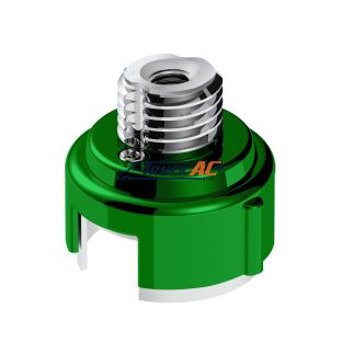 M30X3.5 Thread-On Gearshift Adapter W/LED Mount For Eaton-Fuller 13/15/18 Speed-Emerald Green - United Pacific 71053